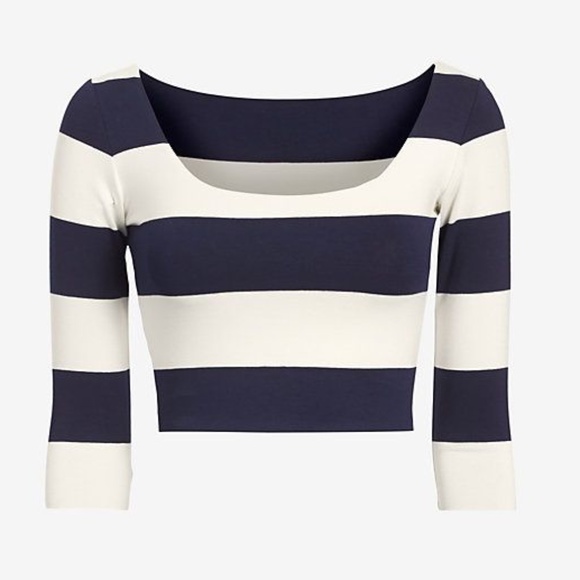 Nadia Tarr Exclusive striped crop top - Picture 1 of 3